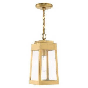 Livex Lighting Oslo 1 - Light Pendant in  Satin Brass - 1 of 2