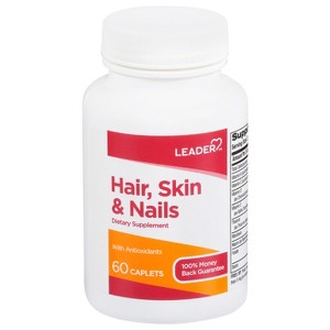 Leader Hair, Skin & Nails 60 Caplets - 1 of 4