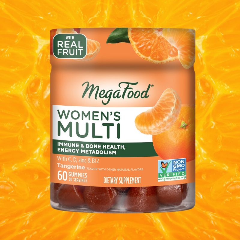 MegaFood Womens Gummy Multivitamin with Vitamin C, Vitamin D, Zinc &#38; Vitamin B12, Vegetarian - 60ct, 5 of 9