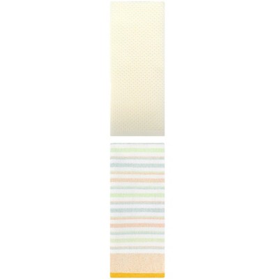 REGALWOVEN Bathroom Hand Towels Cotton Soft Absorbent Towel Set 13" x 30"/13" x 27" 2 Pcs