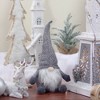 Northlight Sitting Gnome with Knitted Hat Christmas Figure - 14" - Gray - 2 of 4