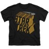 Boys' Star Trek 3D Logo T-Shirt Black Large - 2 of 4