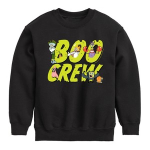 Boys' - SpongeBob SquarePants - Boo Crew Graphic Long Sleeve Fleece Sweatshirt - 1 of 4