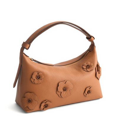 Vera Bradley Women's Leather Roxbury Crescent Shoulder Bag
