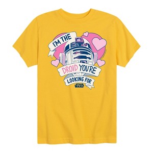 Boys' - Star Wars - Valentine Droid You're Looking For Short Sleeve Graphic T-Shirt - 1 of 4