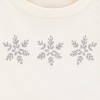 Carter's Just One You® Baby Girls' 3pc Snowflake Peplum Sweatshirt with Long Sleeve Bodysuit and Leggings Set - Cream - 4 of 4
