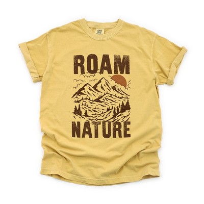 Simply Sage Market Women's Roam Nature Mountains Short Sleeve Garment Dyed Tee