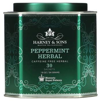 Harney & Sons Peppermint Herbal, Caffeine Free, 30 Sachets, 1.9 oz (54 g)