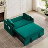 LOVMOR Pull Out Sleep Sofa Bed, with side pockets, Adjsutable Backrest and Lumbar Pillows, for Apartment, Office, Living Room - 2 of 4