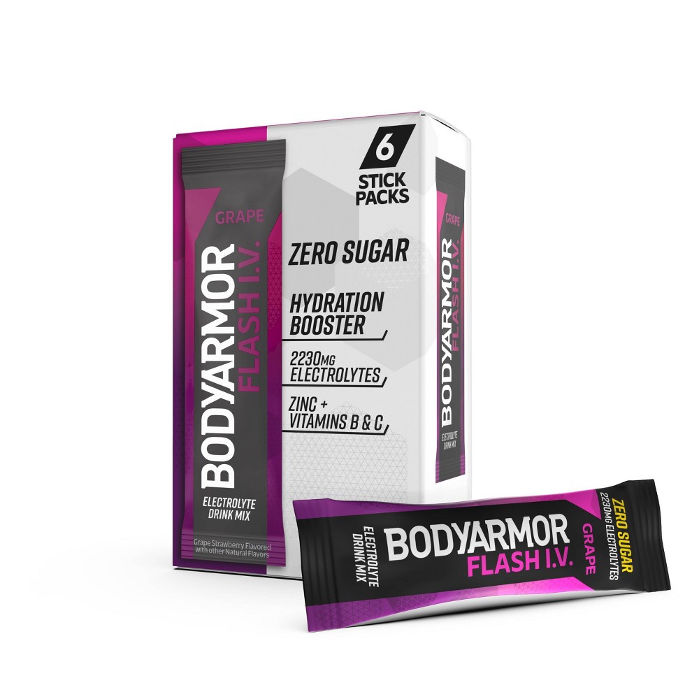 BODYARMOR Flash IV Grape Pouches - 6ct