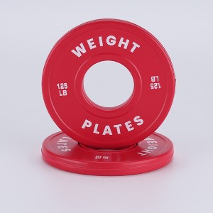 1 Pair Weight Plate, 2 Inch Rubber Coated Grip Plate for Barbell, Cast Steel Bumper Weight Plate for Strength Training Weightlifting - 1 of 4