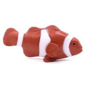 Collectible Wildlife Gifts | Clownfish, Reef Anemonefish, Rubber Fish Design, Realistic Figure, Toy Model,   Gift,       2 1/4"     F1788 B145 - 1 of 4