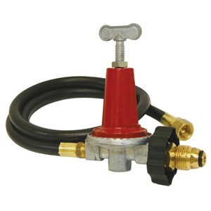 Bayou Classic 5HPR-40 0-40-psi Adjustable Regulator w/ 48-in Thermoplastic Hose Features Soft Nosed POL - 1 of 4