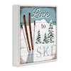 Stupell Industries Live To Ski Rustic Snow Sports, 12" x 12" - 3 of 4