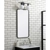 Elegant Lighting Soft corner metal rectangular mirror 18x36 inch in Black - 3 of 4