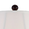 Barnes and Ivy Shonna Garden Bird 27" Tall Jar Traditional Table Lamps Set of 2 Blue Porcelain White Shade Living Room Bedroom Bedside Nightstand - 3 of 4