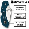 Spyderco Dragonfly 2 Lightweight Folding Pocket Knife with 2.28" K390  Premium Steel Blade | Get Secure Grip with the Bi-Directional Texturing Handle - 4 of 4
