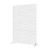 Lirago Outdoor Privacy Fence Panels 72 in. Galvanized Metal White - 4 of 4