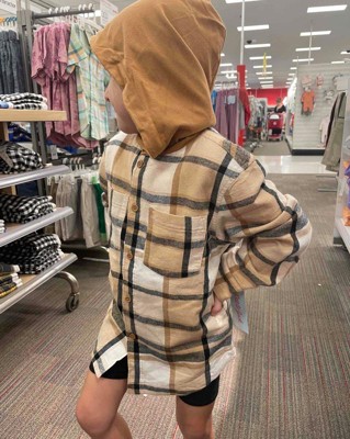 Flannel discount hoodie target