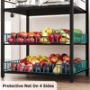 Kitchen Bakers Rack, Microwave Oven Stand with Large Wire Basket - 4 of 4