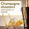 Impresa [10 Pack] Champagne Shooter Plastic Glass Set - Champagne Glasses with Stands - 2 of 4
