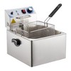 11L Commercial Electric Deep Fryer ¨C 1700W Stainless Steel Countertop Deep Fryer with Basket & Adjustable Temp Control for Restaurant/Home Use - 3 of 4