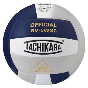 Tachikara NWSL Indoor Sensi Tec Composite Competition Volleyball - Navy Blue/White/Silver - 1 of 1