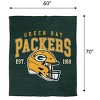 NFL Green Bay Packers Vintage Arch Cozy Knit Throw Blanket - 4 of 4