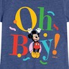 Girls' - Disney - Mickey Oh Boy Fitted Short Sleeve Graphic T-Shirt - 2 of 4