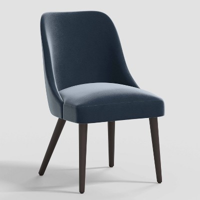 Geller Modern Dining Chair In Shiny Velvet Mystere Eclipse - Threshold ...