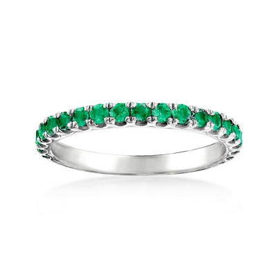 Ross-Simons 0.50 ct. t.w. Emerald Ring in Sterling Silver