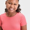 Girls' Seamless Crop T-Shirt - All In Motion™ - 3 of 3