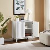 Okak Modern Storage Cabinet, Entryway Cabinet with 2 Doors, Decorative Cabinet for Living Room, Office, Entryway - 2 of 4