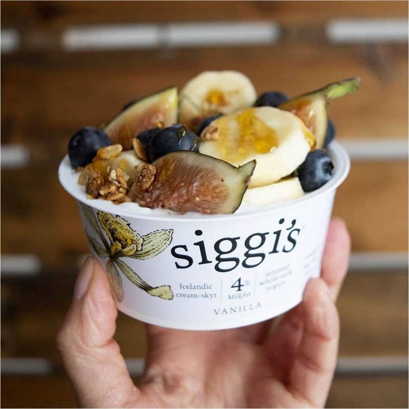 Siggi&#39;s 4% Whole Milk Vanilla Icelandic-Style Skyr Yogurt - 4.4oz, 3 of 6