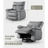 homfan360° Swivel Oversized Recliner Chairs with Heat and Massage - Lazy Recliner Chair - 2 of 4