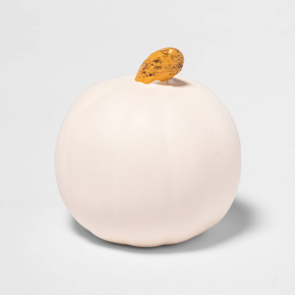 Halloween 5" Carvable Cream Pumpkin Halloween Decorative Prop - Hyde & EEK! Boutique