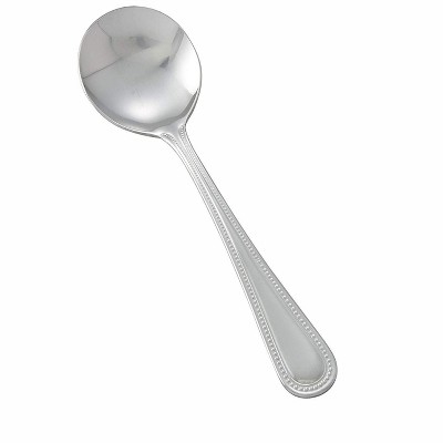 Winco 0005-01 6 1/4 Teaspoon with 18/0 Stainless Grade, Dots Pattern