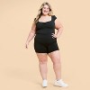Blogilates Women's Sweetheart Cropped Short Sleeve Shirt - 3 of 4