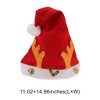 Unique Bargains Christmas Hat Adult Antler Christmas Hat Polyester 11.02"x14.96" 1 Pcs - 3 of 4