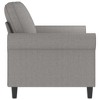 vidaXL 2-Seater Sofa Light Gray 47.2 in. Fabric - 4 of 4