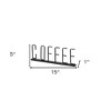 HomeRoots 5" Black Metal Home Coffee Tabletop Sign - 3 of 4