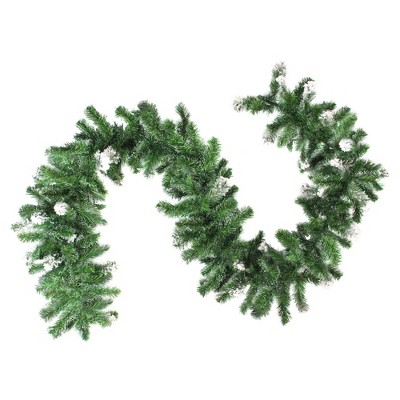 Allstate 9' x 12" Unlit Frosted Pine Artificial Christmas Garland