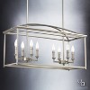 Urban Ambiance Luxury Mediterranean Chandelier,  16.5"H x 30.125"W,  Brushed Nickel Finish, UHP2651 - 3 of 4