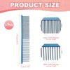 Unique Bargains Stainless Steel Rounded Ends Gentle Care Pet Comb 3 Pcs - 2 of 4