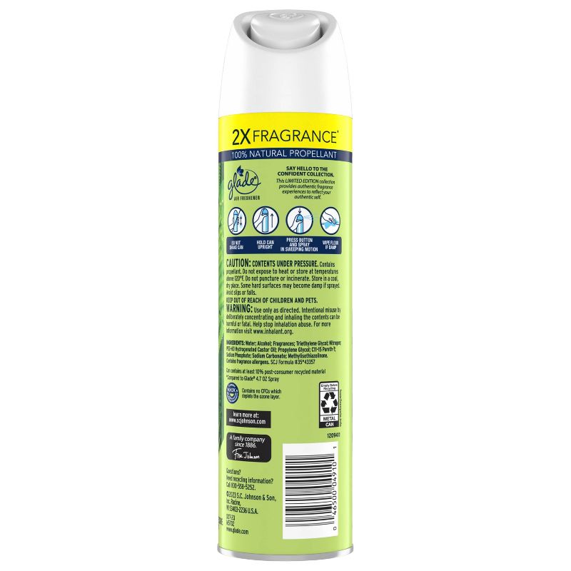 Glade Aerosol Room Spray Air Freshener - Fresh Confidence - 8.3oz, 4 of 13