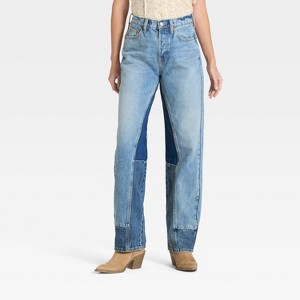 Women's Mid-Rise 90's Baggy Jeans - Universal Thread™ - 1 of 3