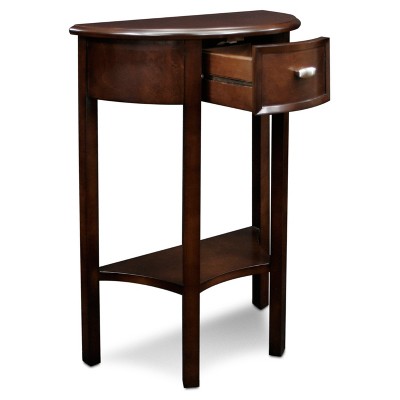Round Chocolate Cherry Wood Hall Stand with Storage
