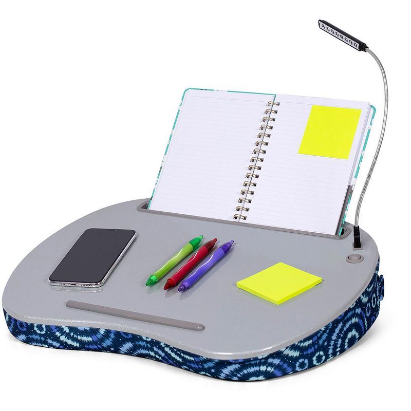 Sofia + Sam Lap Desk for Laptop and Writing with USB Light - Blue Sunbursts, 5 of 6
