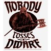 Women's Lord of the Rings Gimli Nobody Tosses a Dwarf T-Shirt - 2 of 4