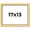 PosterPalooza | Simple Gold Picture Frame - UV Acrylic, Backing Board, Hanging Hardware Included - 2 of 4
